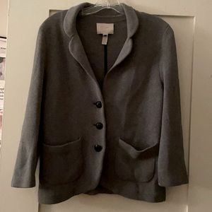 Banana Republic Grey Sweater Blazer